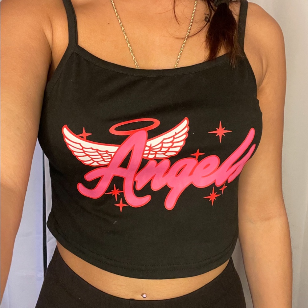 Angels crop top